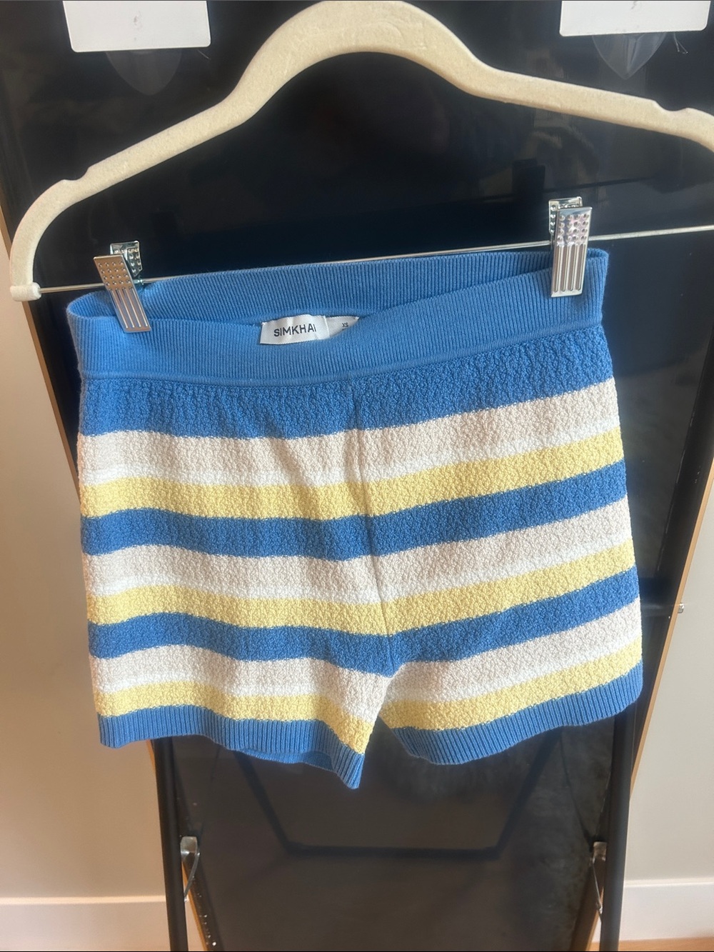 SIMKHAI Striped Knit Shorts. Brand new. Top available separately.